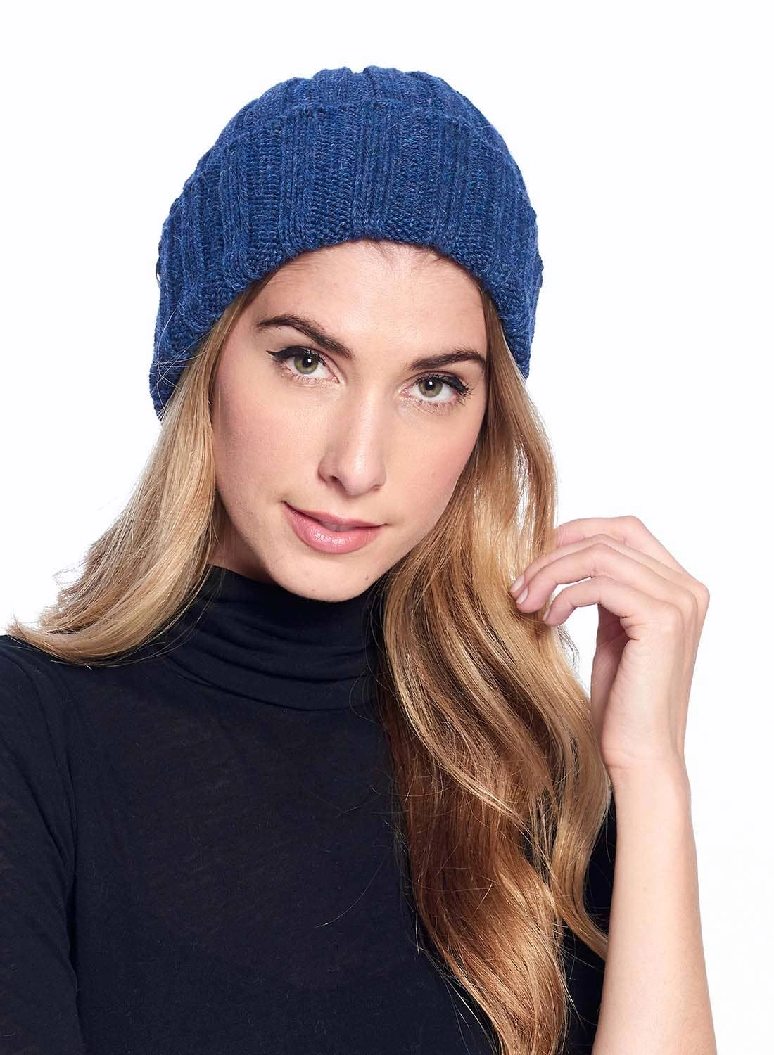 Blue Alpaca Beanie: Accordion Vibes. Cozy & Cool. Get Yours Now!
